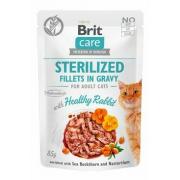 Brit Care Fillets, филе для стерилизованных кошек с кроликом в соусе 85 г