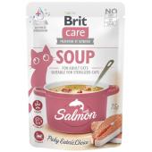 Brit Care Adult Soup, суп для кошек с лососем 75 г