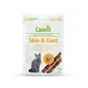Canvit Skin & Coat, лакомство для поддержки здоровья кожи и шерсти у кошек 100 г