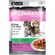 ProBalance Kitten влажный корм для котят с кроликом в желе, 85 г