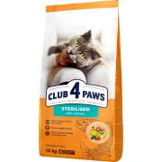 Club 4 paws сухой корм для кастрированных котов и стерилизованных кошек с лососем (на развес)