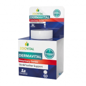 Dermavital, кормовая добавка улучшает состояние кожи и шерсти, для собак и кошек, 60 таб