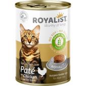 Royalist консервы для взрослых кошек паштет с курицей 400 г