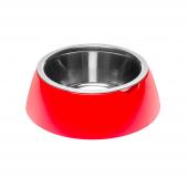 Ferplast JOLIE S металическая миска на пластиковой подставке, красная, 17,1 х 5,5 см, 0.5 л