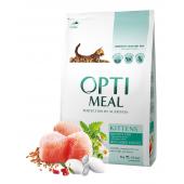 Optimeal сухой корм для котят с курицей (целый мешок 4 кг)