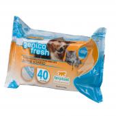 Ferplast Genico Fresh Marine очищающие салфетки для кошек и собак, 40 шт
