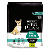 Pro Plan Small&Mini Adult для взрослых собак мелких и карликовых пород с чувствительным пищеварением с ягненком и рисом 700 г