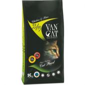 Van Cat сухой корм для кошек, курица с рисом (целый мешок 15 кг)