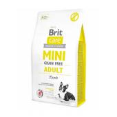 Brit Care Mini Grain Free беззерновой сухой корм для взрослых собак мелких пород с ягнёнком (целый мешок 7 кг)