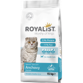 Royalist полнорационный сухой корм для взрослых кошек с анчоусами (на развес)