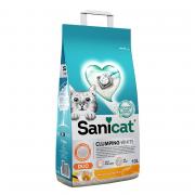 Sanicat Duo комкующийся наполнитель для кошачьего туалета с ароматом белой ванили и мандарина, 10 л