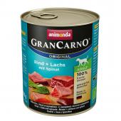 Gran Carno Adult для взрослых собак с говядиной, лососем и шпинатом, 800 г
