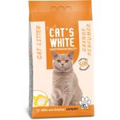Cat's White комкующийся наполнитель с ароматом апельсина, 10 кг