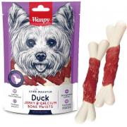 Wanpy Duck Jerky Calcium Bone Twists Лакомство для собак Кость с вяленой уткой и кальцием 100 г