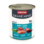 Gran Carno Adult для взрослых собак с говядиной, лососем и шпинатом, 800 г