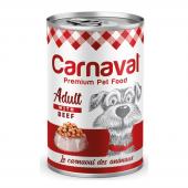 Carnaval Premium Adult Dog With Beef premium sousda mal əti ilə yetkin itlər üçün konservləşdirilmiş yem 400 qr