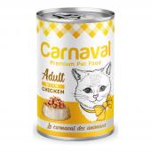Carnaval Premium Adult Cat With Chiken консервы для взрослых кошек с курицей в соусе премиум класса 400 г