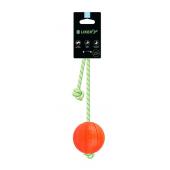 Collar Liker Lumi мячик со светящим шнуром для щенков и собак мелких пород, оранжевый, Ø7 см