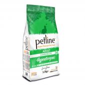 Petline Super Premium Adult Cat Lamb Recipe Hypoallergenic полноценный рацион для взрослых кошек при лечении пищевой  аллергии c ягненком супер премиум качества 1.5 кг