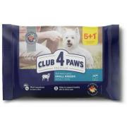 Club 4 paws для взрослых собак малых и средних пород с ягненком в желе, 100 г (Акция 5+1)