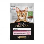 Pro Plan для взрослых кошек при чувствительном пищеварении с ягненком 85 г