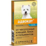 Advocate для собак от 4 до 10 кг эндоэктоцид 1 пипетка 1,0 мл
