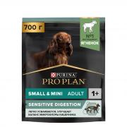 Pro Plan Small&Mini Adult для взрослых собак мелких и карликовых пород с чувствительным пищеварением с ягненком и рисом 700 г