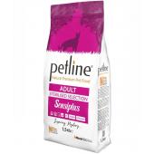 Petline Super Premium Sterilized Cat Salmon Selection Sensiplus полноценный рацион для стерилизованных кошек и кастрированных котов c лососем супер премиум качества 1.5 кг