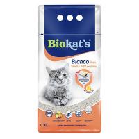 Biokats Bianco Fresh комкующийся наполнитель с ароматом ванили и мандарина 10 л