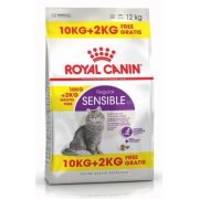 Royal Canin Sensible 33 сухой корм для кошек и котов с чувствительной пищеварительной системой в возрасте с 1 года до 7 лет (целый мешок 10+2кг)
