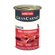 Gran Carno Junior с говядиной и сердцем индейки для щенков, 400 г