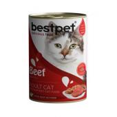 Bestpet With Beef влажный корм с говядиной в соусе для взрослых кошек 400 г