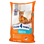 Club 4 paws корм для кошек с чувствительным пищеварением (целый мешок 14 кг)