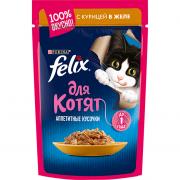 Felix аппетитные кусочки с курицей в желе для котят 75 г