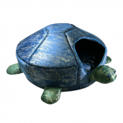 Черепаха домик-лежанка для мелких пород собак и кошек 55 × 55 × 30  (цвет синий)