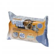 Ferplast Genico Fresh Talc очищающие салфетки для собак и кошек, 40 шт
