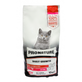 Pronature полноценный сухой корм для котят и кормящих кошек с курицей и рисом, (целый мешок 10 кг)