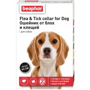 Beaphar Flea & Tick ошейник от блох и клещей для собак, черный, 65 см, 1 шт