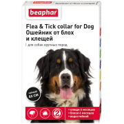 Beaphar Flea & Tick ошейник от блох и клещей для собак крупных пород, 85 см, 1 шт