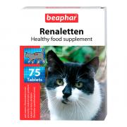 Beaphar Renaletten кормовая добавка для кошек с заболеванием почек 75 таб.