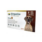 Симпарика таблетки для собак весом от 40 до 60 кг (1 таблетка)