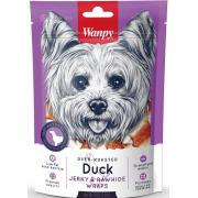 Wanpy Duck Jerky & Rawhide Wraps лакомство для собак вяленая утка из сыромятной кожи 100 г