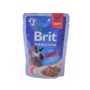 Brit Premium,влажный корм для стерилизованных кошек с ягненком в соусе 85 г
