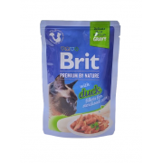 Brit Premium,влажный корм для стерилизованных кошек с уткой в соусе 85 г