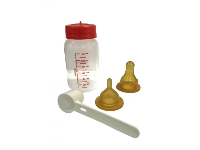 10101280 Royal Canin Babydog Milk заменитель молока для щенков с рождения до отъема, коробка 400 г (4 пакетика х 100 г + бутылочка, 3 соски и мерная ложка) — изображение 1