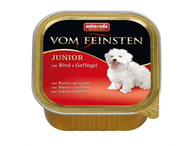 1020006 Vom Feinsten Junior bala əti və quş əti ilə konservləşdirilmiş yemək 150 q - Şəkil 1