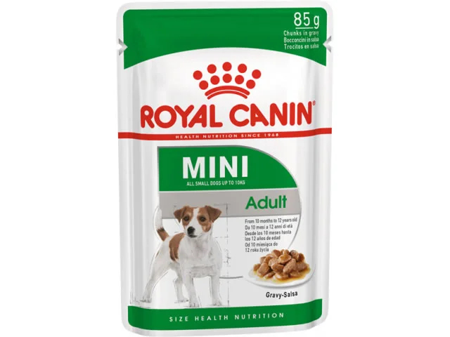 1020135 Royal Canin Mini Adult влажный корм для собак с 10 месяцев до 12 лет, 85 г — изображение 1