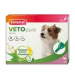 Kiçik cins itlər üçün parazitlərə qarşı Beaphar Veto Pure Bio-damcıları, 1 pipet