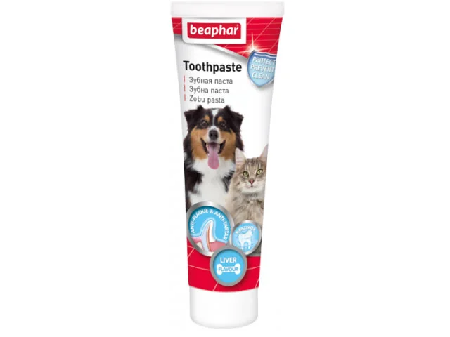 1030250 Beaphar Toothpaste зубная паста со вкусом печени, 100 г — изображение 1