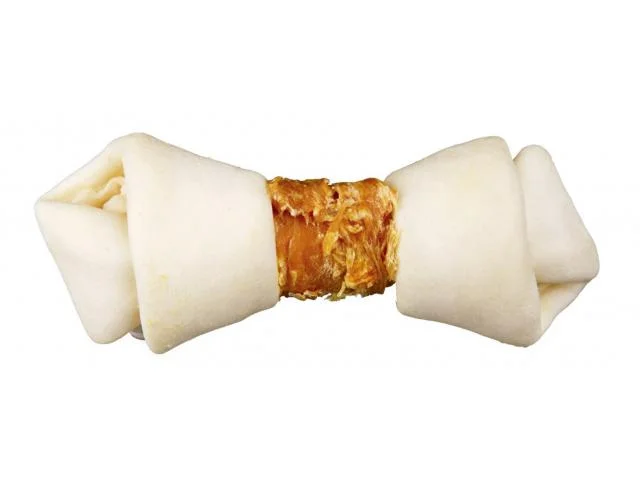 1040173 Trixie Denta Fun жевательная кость с узлами со вкусом куриного филе для собак, 11 см, 2 шт. — изображение 1